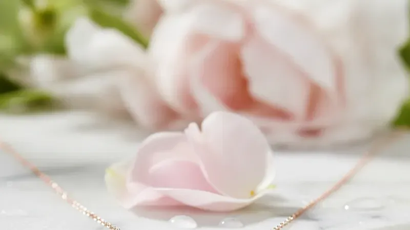 Collier Saphir Rose